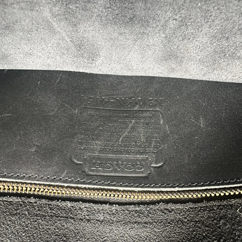 Vintage Coach Black Leather City Bag Purse 9790 Crossbody Very Clean!!!